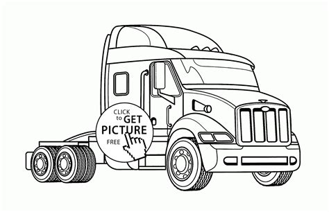 real semi truck coloring page  kids transportation coloring pages