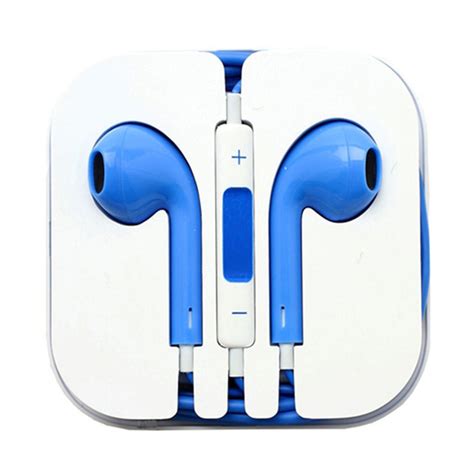 accessories accessories earphones  headsets blue earpod headphones  remote