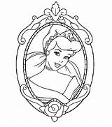 Coloring Princess Disney Cinderella Pages Frame Library Clipart sketch template