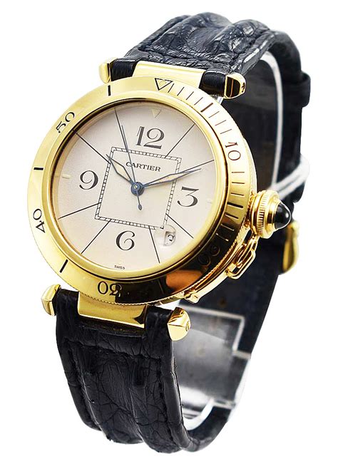 pashayg cartier pasha mm yellow gold essential watches