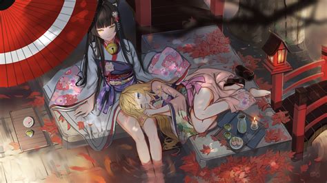 Tranh Anime Kimono