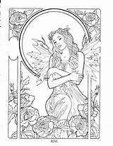 Coloring Fairy Pages Fantasy Adult Detailed Adults Printable Mermaid Book Kids Colouring Pretty Sheets Books Cute Fairies Print Beautiful Color sketch template