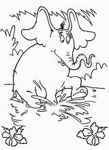 Seuss Horton Hears Coloringhome Uteer sketch template