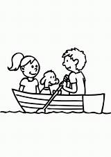 Row Boat Coloring Clipart Colouring Clip Rowboat Outline Book Rowing Color Template Pages Cliparts Library Gif Canoe Getcolorings Popular Theme sketch template