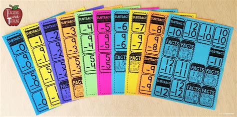 subtraction flash cards printable flashcards  answers