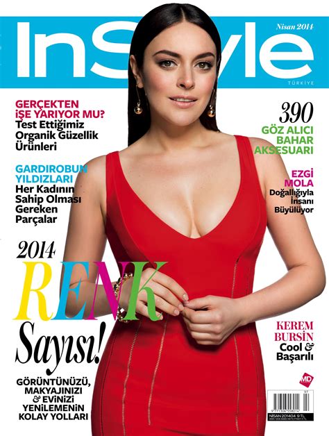Ezgi Mola Nisan 2014 Instyle Magazine Magazine Cover