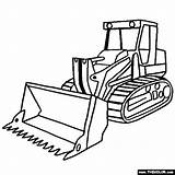 Mewarnai Bulldozer Tracked Vehicle Tractor Thecolor Camion Camions Coloriages Tk Paud Bobcat Ausmalen Camiones Imagenes Berbagai Trash sketch template