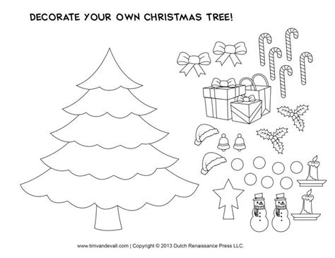 christmas tree printable templates kitty baby love