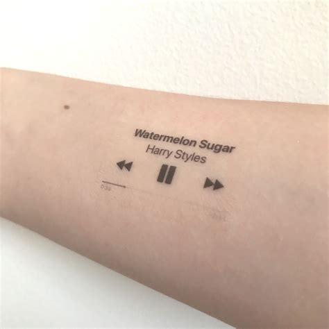 Custom Your Song Scannable Spotify Code Temporary Tattoo 32 Pieces