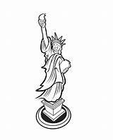 Statue Liberty Coloring Pages July Cliparts Printable 4th Activity Drawing Outline Kids Getdrawings Book Popular Symbols Line Sheknows Fourth sketch template