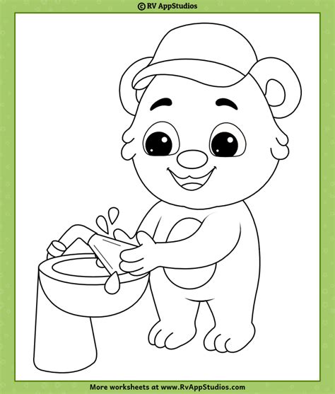 washing hands coloring pages handwashing coloring pages  hand