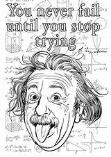 Einstein Coloring Albert Citas Zitate Adultos Citazioni Until Colorare Malbuch Erwachsene Adulti Disegni Citations Anglais Humorous Positive Justcolor Zen Inspirantes sketch template