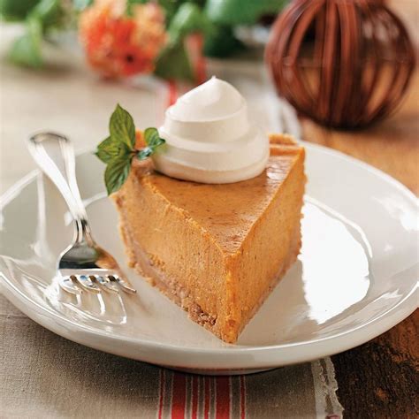 Pumpkin Cheesecake Pie Recipe Taste Of Home