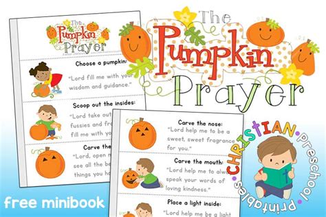 pumpkin prayer printables  crafty classroom