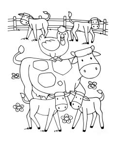 farm  printable coloring pages  kids