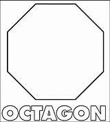 Octagon Shapes sketch template