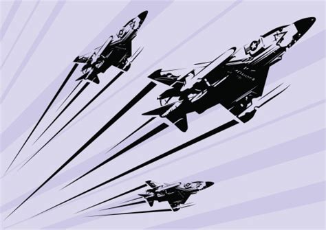 phantom  fighter jet stencil stock illustration  image