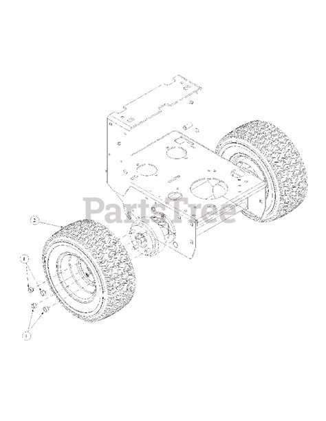 mtd   mtd pro walk  mower standard wheel assembly parts lookup  diagrams