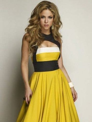 yellow black and white with images shakira style