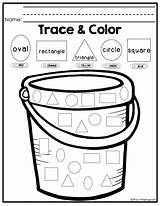 Shape Trace Shapes Preschool Color Practice Worksheets Worksheet Kids Kindergarten Coloring Activities Printable Tracing School Kinder Sheets Pages Crafts Miss sketch template