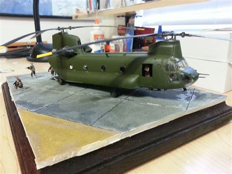 ch  chinook helicopter plastic model helicopter  scale