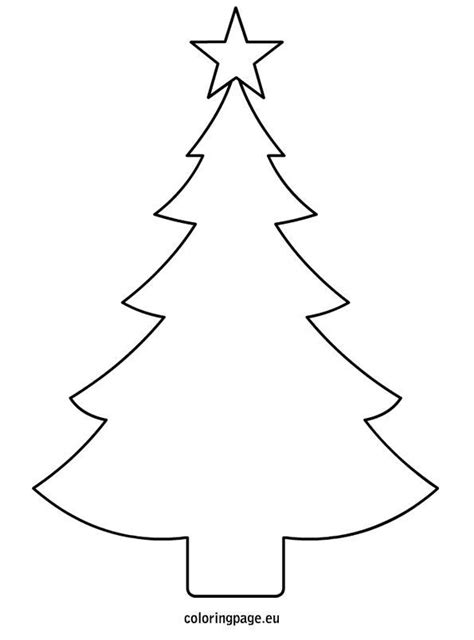 festive christmas tree template printable coloring page