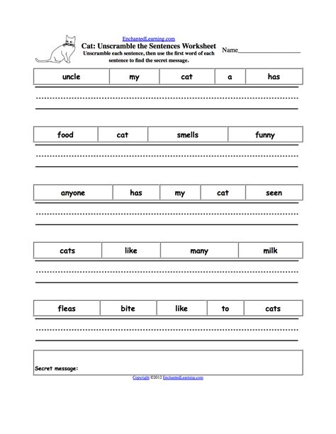 sentence worksheet category page  worksheetocom