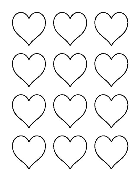 printable   heart template shape coloring pages heart shapes