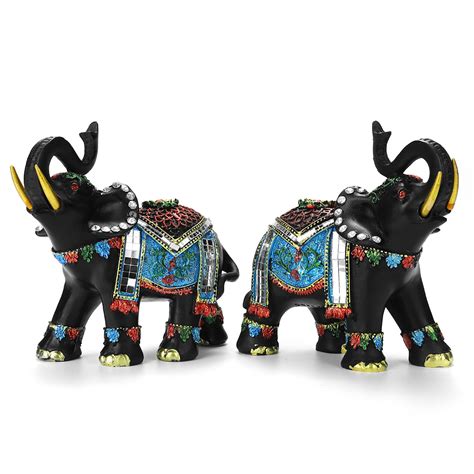 elephant resin home decorations   left home decor figurines art crafts  home