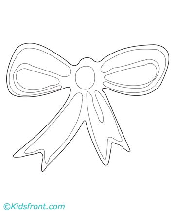 ribbon coloring pages printable