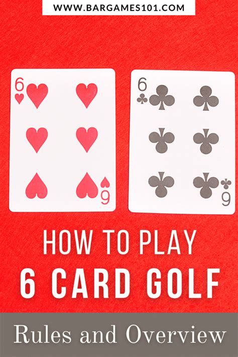 card golf rules  overview bar games