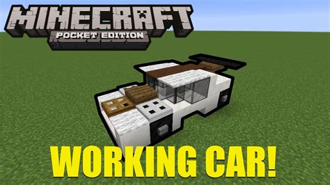 how to build working cars in minecraft pe mcpe 0 16 0 youtube