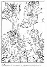 Coloring Pages Fairy Fantasy Colouring Forest Adult Wings Choose Board Detailed Voor Volwassenen Books Mystical Sprite Elves Myth Faries Elf sketch template