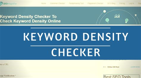 keyword density checker  keyword density calculator seomagnifier