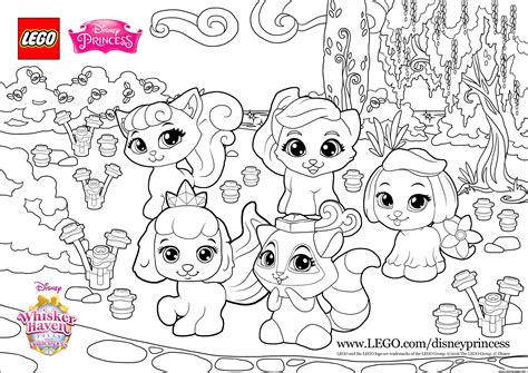 color fun   palace pets princess lego disney coloring pages