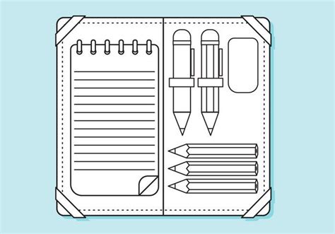 flat pencil case lines coloring page coloring pages pencil case case