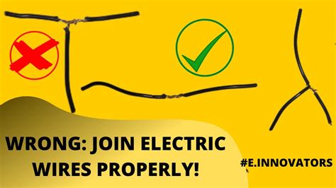join electrical wires      wrong youtube