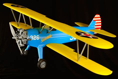 stearman pt  kaydet  printed model rc plane dlabprint airplane kit