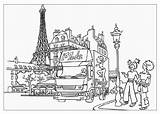 Paris Coloring Pages Kids Tower Eiffel Printable Places Color Monuments Drawing Famous Golden Getcolorings Bridge Getdrawings Halloween Cute London Commercialmotor sketch template