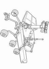 Mars Curiosity Robot Rovers Malvorlage sketch template