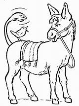 Donkey Coloring Pages Color Print Donkeys Colouring Ass Horse Animal Farm Headed Two Idea Nice Book Sheets Kids Books sketch template