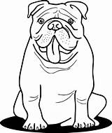 Bulldog Coloring English Pages Drawing Camera Sheets Line Easy Adult Kids Dog Drawings Printable Georgia Colouring Book Cctv Puppy Outline sketch template