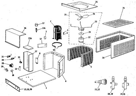 condenser rheem air conditioner parts diagram ruud air conditioner