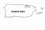 Rico Puerto Map Coloring Flag Rican Mapa Color 00am 00pm Monday Friday sketch template