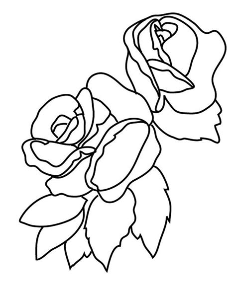 rose coloring pages print flower coloring pages printable flower