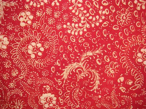 red  white floral print fabric