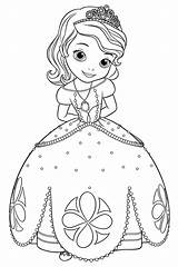 Pages Coloring Princess Sofia Disney First Printable Book Gratis Sophia Drawings Choose Board Gemt sketch template
