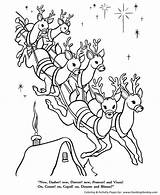 Christmas Coloring Pages Story Nicholas St Visit Night Before Twas Vixen Getcolorings Printable Getdrawings Kids Honkingdonkey Print Choose Board Color sketch template