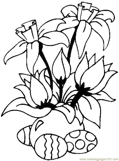 coloring pages easter eggs flowers entertainment holidays