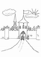 Castles Kids Coloring Pages Fun sketch template